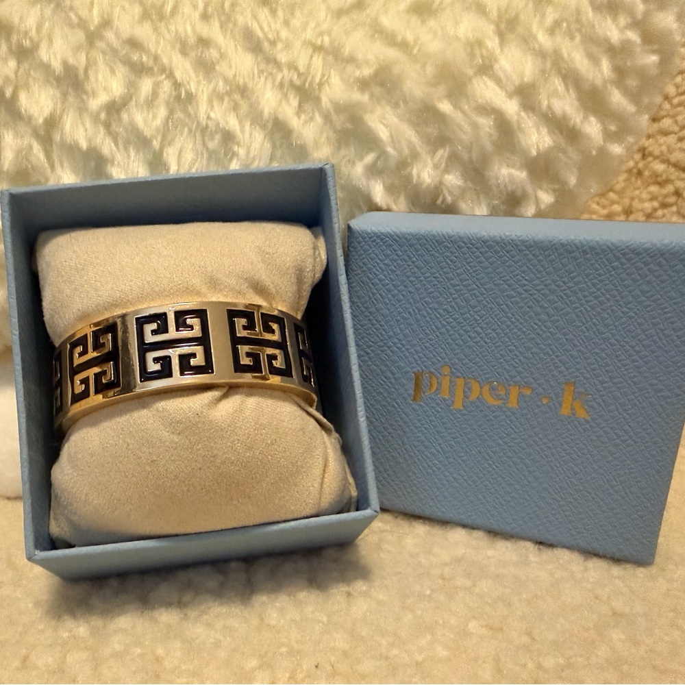Anthropologie Piper K Gold & Black Bracelet
